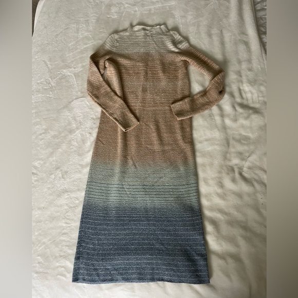 Ann Taylor Gradient Long Sleeve Sweater Dress in ombré - Picture 10 of 11